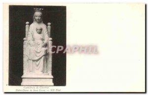 Old Postcard Notre Dame Cathedral On Earth Chartres