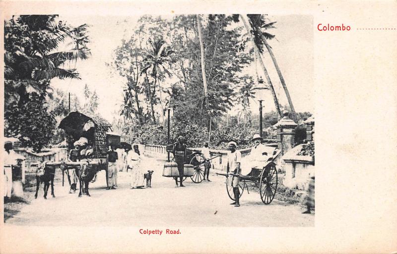 Colpetty Road, Colombo, Ceylon, Early Postcard, unused