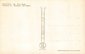 A915 Turkey Istanbul Yeni Cami Mosque RPPC postcard