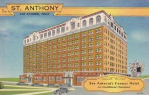 Texas San Antonio The St Anthony Hotel Curteich