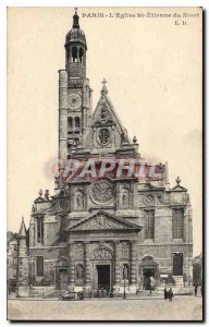 Postcard Old Paris Church St Etienne du Mont
