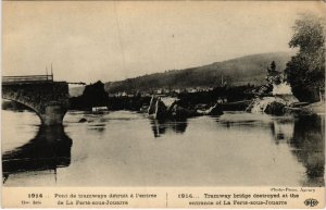 CPA La Ferte sous Jouarre Pont de tramways detruit (1310055)