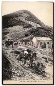 Old Postcard Mont Dore Sancy Pie (altitude 1886 ft) The Sancy peack (altitude...