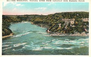 Vintage Postcard The Whirlpool Niagara River From Canadian Side Niagara Falls