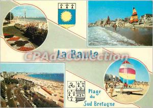 Postcard Modern Brittany Tourist Baule PLage the Embankment