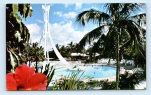 FREEPORT, GRAND BAHAMA ISLAND  ~ Beach Club BAHAMIA ~ KING'S INN Pool  Postcard