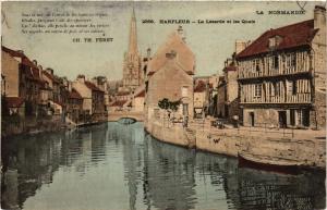 CPA HARFLEUR-La Lezarde et les Quais (347619)