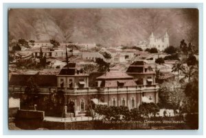 C. 1910 RPPC Hand colored Palacio De Miraflores Caracas Venezuela Postcard P152