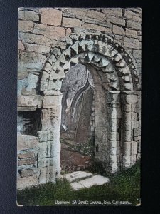 Scotland Iona Cathedral Doorway ST. ORAN'S CHAPEL - Old Postcard by Valentine