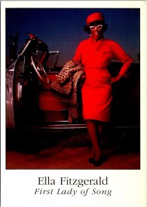 Advertising, Ella Fitzgerald Exhibit, Smithsonian Institution c1998 Postcard S67