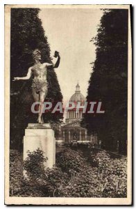 Old Postcard Paris Garden Luxemnbourg in Fond Pantheon