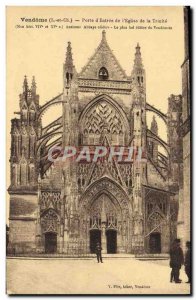 Old Postcard Vendome Porte d & # 39Entree L & # 39Eglise of Trinite