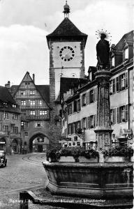 BG28801 freiberg i br oberlinden brunnen und schwabentor  germany  CPSM 14x9cm