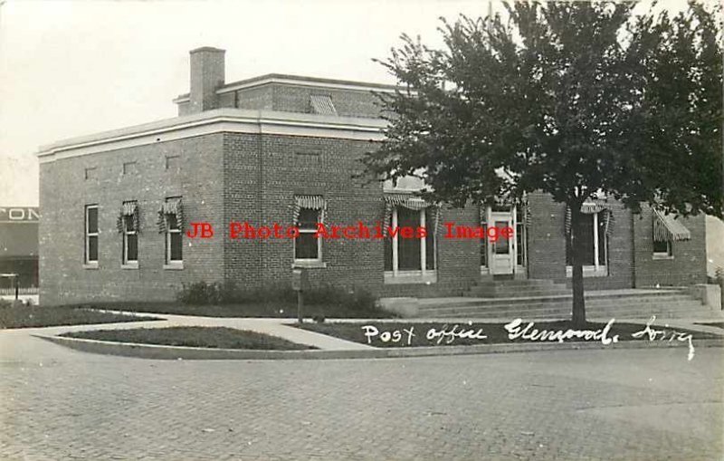 IA, Glenwood, Iowa, RPPC, Post Office Building, Exterior Scene