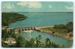 Postcard TX Jasper Dam B Reservoir and State Park Airview E16