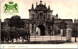 England Plymouth Citadel Gate Vintage Postcard C004