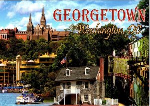 2~4X6 Postcards Washington, DC~ GEORGETOWN Bird's Eye View & Historic District