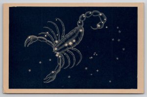 Roberta Norton Artist Zodiac Constellation SCORPIUS Stars c1940s Postcard L41