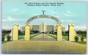 M-40648 South Entrance and New Hospital Building Fitzsimons General Hospital ...