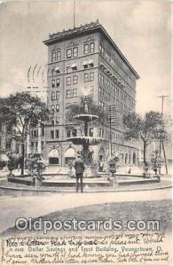 Dollar Savings & Trust Building Youngstown, Ohio, USA 1906 writing on front