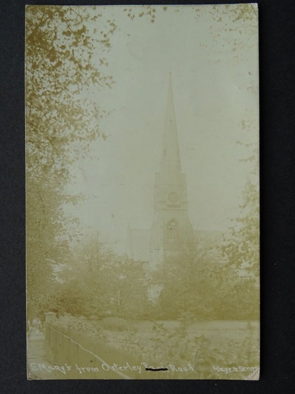 Hounslow ISLEWORTH Osterley Road St Mary's Church c1908 RP Postcard by Kaye's