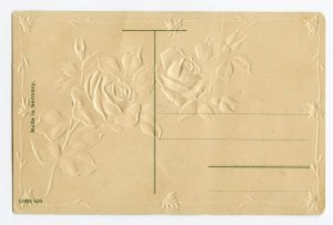 Postcard Greetings From Beloit Kan. Kansas Roses Embossed Standard View Card 