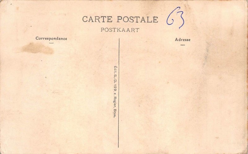 Belgium Huy Poste du Nord Post Office vintage postcard