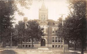 C90/ Falls City Nebraska Ne Real Photo RPPC Postcard c1910 High School Building