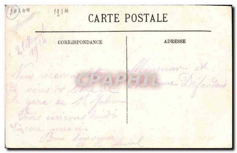 Old Postcard Lisieux Place Thiers and the Cathedral