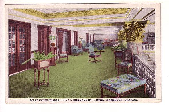 Royal Connaught Hotel, Interior Mezzanine Floor, Hamilton, Ontario