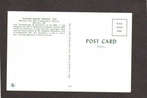 MD Thatcher Perkins Railroad Train Engine Baltimore Maryland RR Postcard