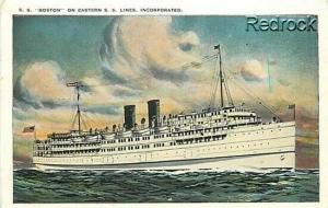 Steamer, S.S. Boston, Eastern S.S. Lines, Staemship, Tichnor No. 118878