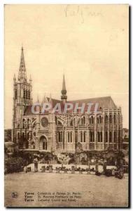 Old Postcard Ypres Cathedral and Abbey St Martin