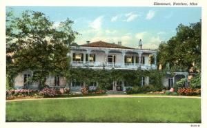 Elmscourt Mansion at Natchez MS, Mississippi