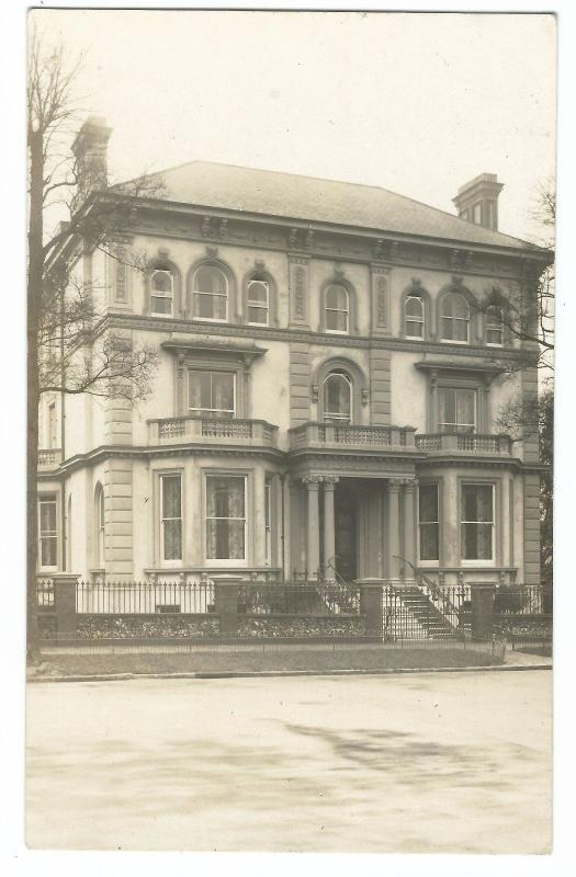 Unidentified Victorian Villa RP PPC, Unposted, Early 20th C  