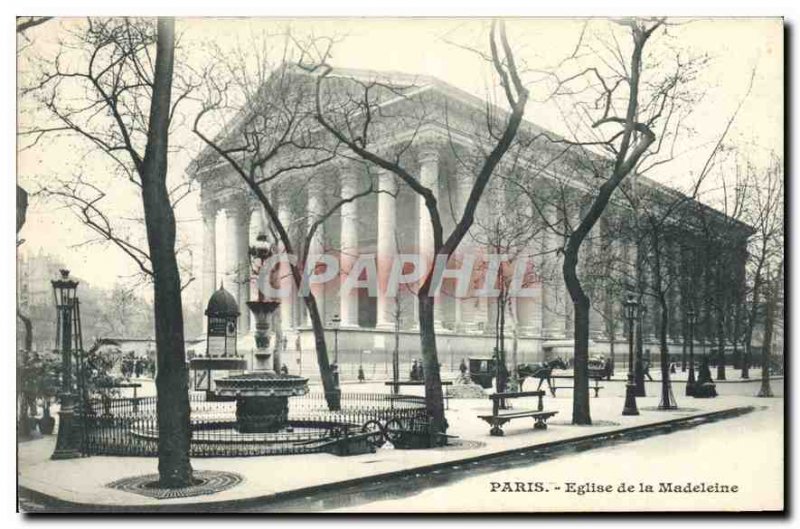 Postcard Old Paris Church of the Madeleine