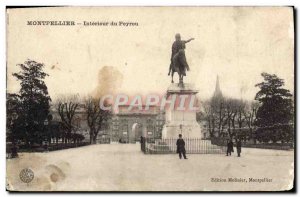 Old Postcard Interior Montpellier Peyrou