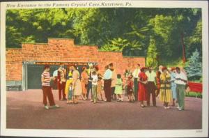 Kutztown PA Crystal Cave Postcard