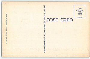 Greetings from MINNESOTA, ARROWHEAD COUNTRY Map Linen Postcard, Curteich 1950