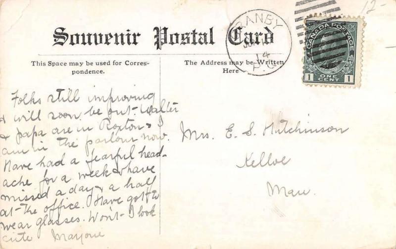 Granby Quebec Canada New High School Exterior Antique Postcard K30401