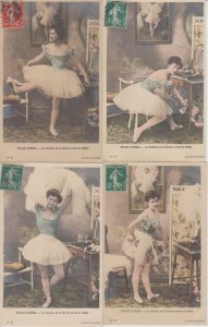 DANCING BALLET 250 Vintage Postcards mostly pre-1940 (L5689)