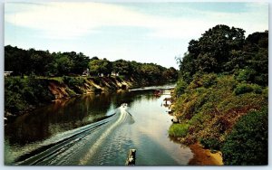 Postcard - Delaware's Man-Made Waterway, Rehoboth-Lewes Canal, USA