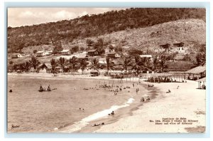 Early Shore View Of Siboney Santiago DE Cuba Real Photo RPPC Postcard (J16)