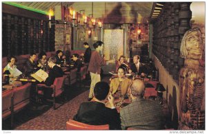 Interior of THREE GREENHORNS Restaurant , Calgary , Alberta , Canada , 50-60s