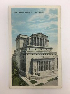 Fred Harvey Masonic Temple Postcard St. Louis MO Freemasonry Scottish Rite