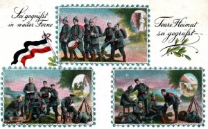WWI German Soldier Life Far Away Homeland Propaganda Postcard