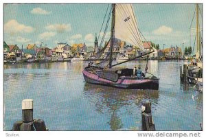 Sailboats, Volendam (North Holland), Netherlands, 1900-1910s