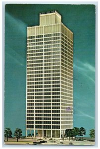 1974 Top Of Flame Building Restaurant & Cocktail Lounge Detroit MI Postcard