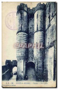 Old Postcard Mont St Michel Chatelet