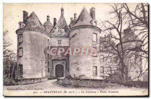 Old Postcard Beaupreau Chateau Porte d'entree